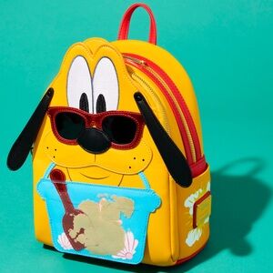 NWT - Loungefly Disney’s Pluto Exclusive Summer Beach Cosplay Mini Backpack